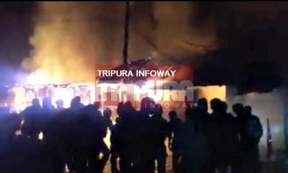 Udaipur Maharani Bazaar burnt in fire Udaipur Maharani Bazaar burnt in fire